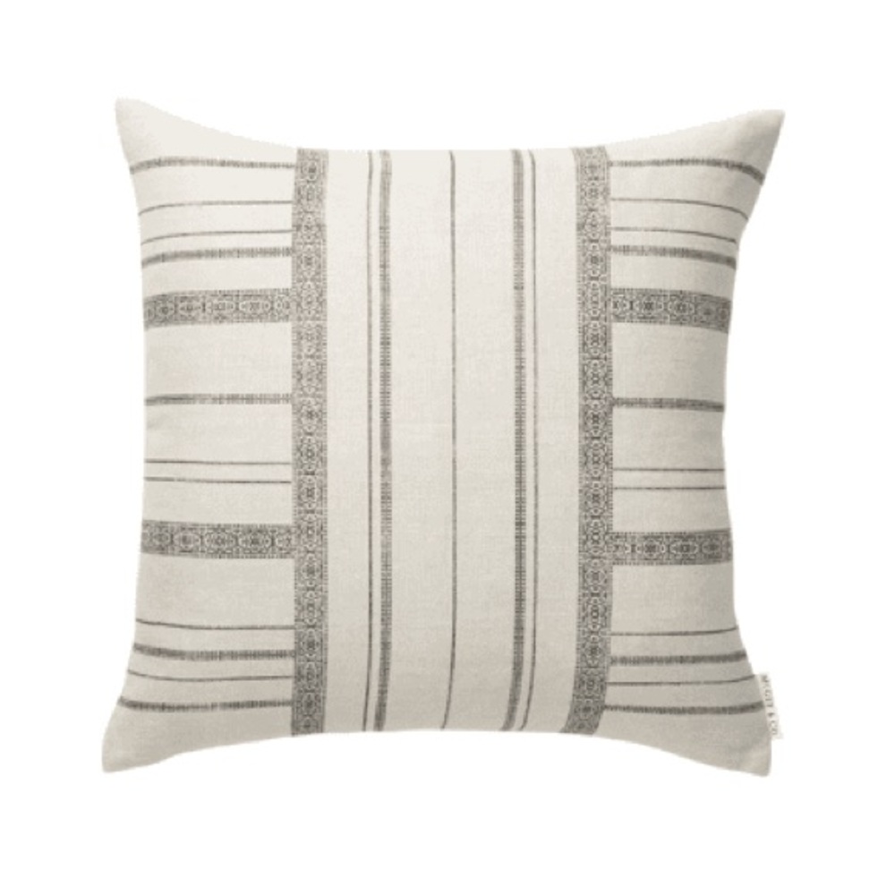 NWT Studio McGee x Susan Connor Piet Pillow Cover - Cream and Black